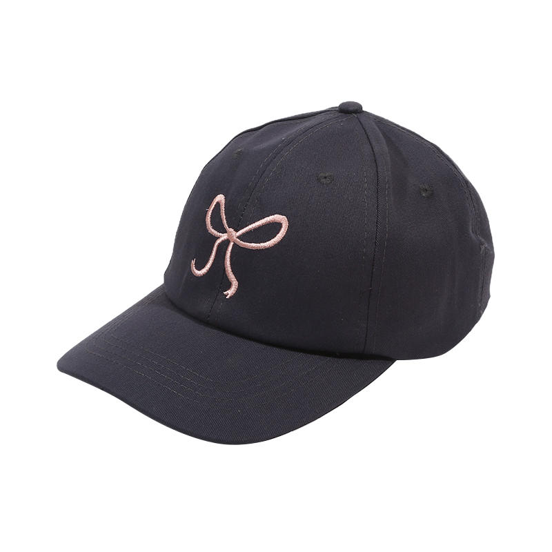 Bow Tie Baseball Cap Female Big Head Baseball Cap American Wide Brim Retro Trend Embroidery Duck Tongue Cap