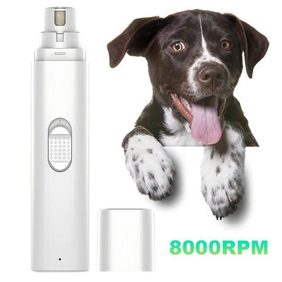 Electric Dog Nail Grinder Painless Paws Grooming and Smoothing Pet Nail Trimmer 2-Speed for Small Medium Large Dogs Cats