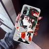 Japanese Style Anime Phone Case For Xiaomi Redmi Note 10 11 12 13 14 15 Pro Plus 11S 12S 14S 11T 11E 10S Soft TPU Back Cover Red