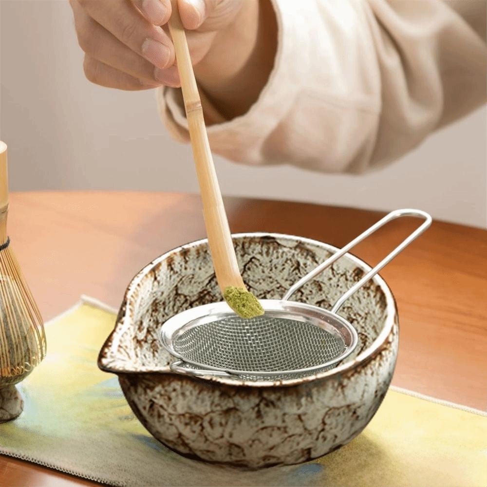 6PCS Matcha Bowl Japanese Matcha Tea Set Matcha Whisk Holder Whisk Teaspoon Tea Sets Tea Lovers