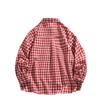 Men's Plaid Long-sleeved Casual Shirt Autumn and Winter Fashion Loose Cardigan Shirt