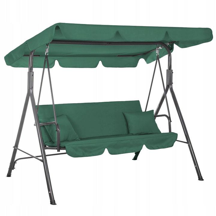3-sitzige Gartenschaukel, grün