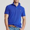 Polo Ralph Lauren Solid Color Logo Embroidered Slim Fit Casual Short Sleeve Polo Shirt Men Tops Blue 710670136-044