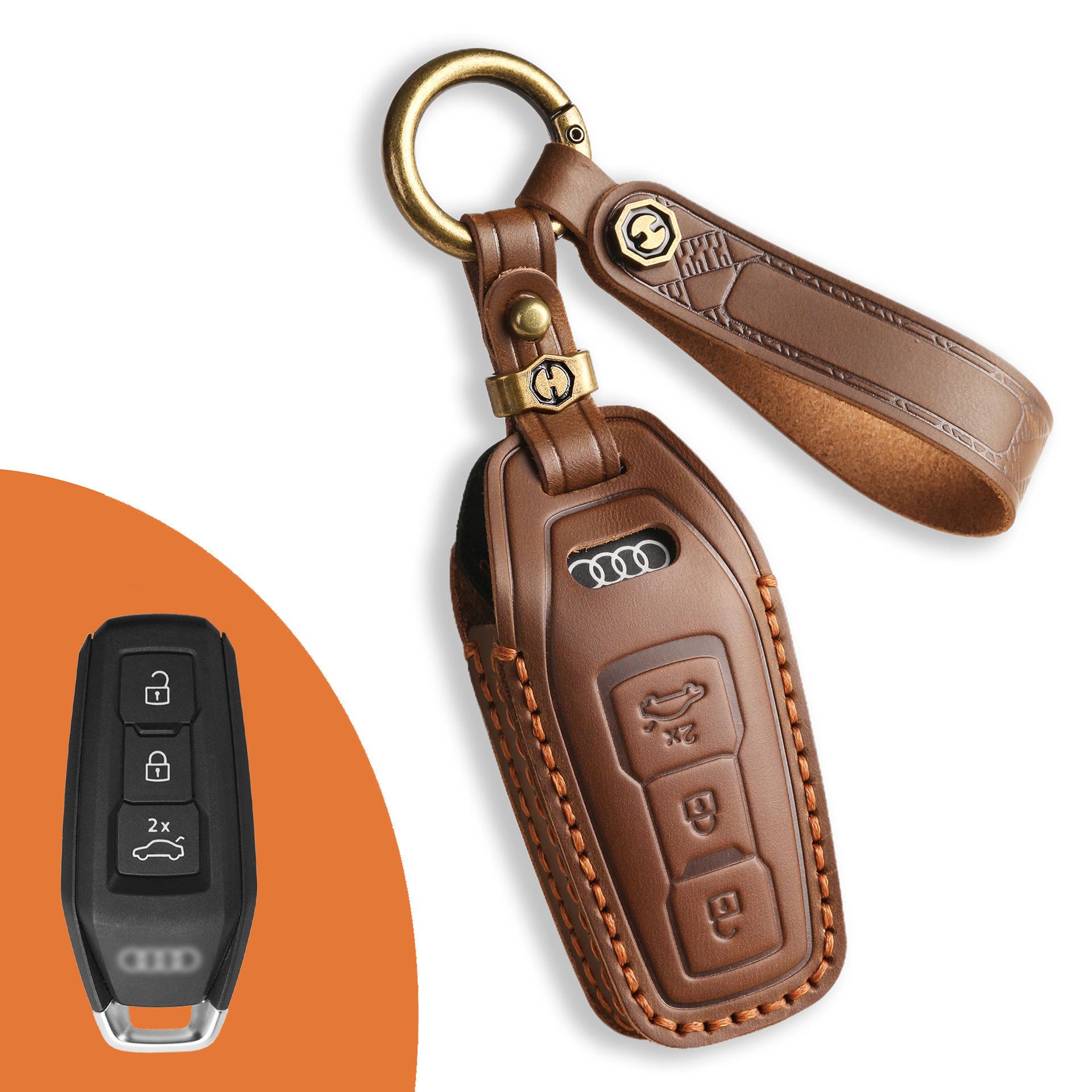 

Applicable to 2025 new a5l key set 25 FAW SAIC A5L car special buckle modified shell male коричневий