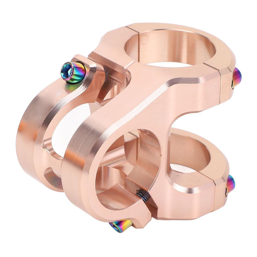 31,8x35mm Fahrradvorbau Aluminiumlegierung CNC Leichtgewicht Kurzer Lenkervorbau für DIY Mountainbiking Ti Farbe