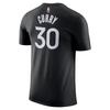 Nike Dri-Fit NBA Golden State Warriors Stephen Curry #30 Kurzarm T-Shirt Herren Tops Schwarz BV8762-018