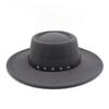 2022 Woolen Hat Women Spring And Autumn French Top Hat White Flat Edge Wide Brim British Men