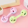 Dual Bell Baby Rattle Toy Soft Grip Shaker with Bell Sound