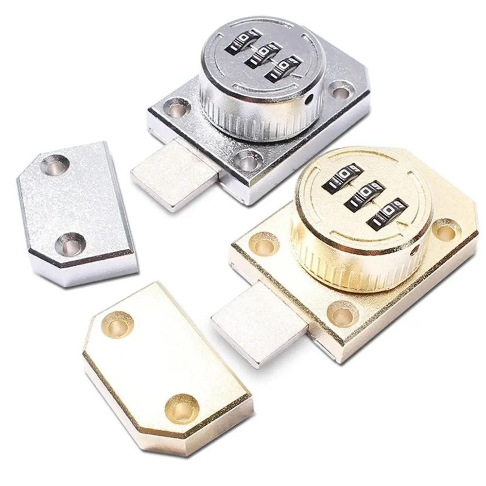 New Zinc Alloy Cabinet Password Locks Home Security Luminous Combination Coded Lock Hardware 3 Digit Coded Coded Lock Drawer