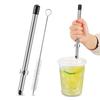 Beverage Preparation Tool Straw Puncher Tool Stainless Steel Straw Puncher Set for Beverage Cups Deli Containers Easy for Cafe