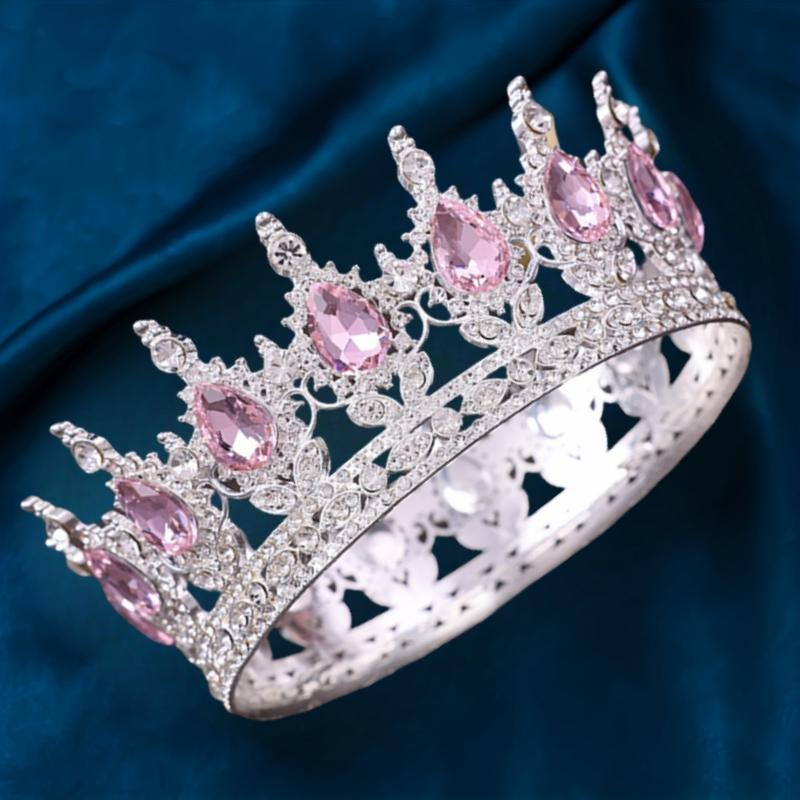 Tiaras y Coronas de Cristal Barroco Diadema con Pedrería Corona de Baile Diadema Corona Accesorios para el Cabello de Novia Boda Joyería Corona Tiara Regalo