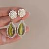 Pendientes de Colores para Verano Pendientes de Botón para Mujer Pendientes de Flor Dopamina
