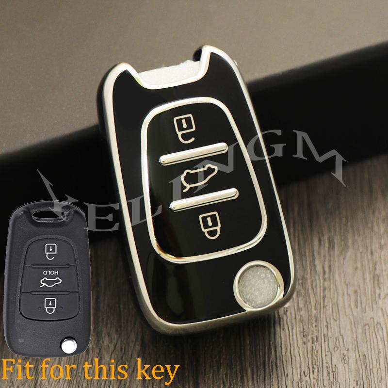 Tpu Car Key Cover Case Shell For Kia Sportage Rio 3 Soul Optima Ceed K5 K2 Pride Hyundai I20 I30 Ix20 Ix25 Ix35 Elantra Accent
