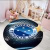 1PC round rug Fc Stars Shine Printed Round Area Rug ,Rug For Home Office, Round Chair Rug, Decorative Carpet Fan gifts Christmas gift