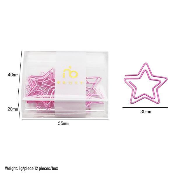 

Гальванізовані скріпки-пентаграми - Багатоколірна металева офісна канцелярія для організації файлів