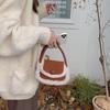 Autumn and Winter Wool Bag Women's New Fashion Retro Portable Small Square Bag Versatile Shoulder Messenger Bag
