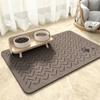 50*80 Quick Drying Diatomaceous Earth Pet Feeding Mat - Splash Proof, Absorbent, Easy To Clean, Suitable for Dogs and Cats, Washable