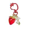 3D Strawberry Keychain AIXUANCute Heart-Shaped