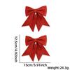 2 Pack Christmas Tree Bows, Decorations, Wreath, for Living Room, Holiday,