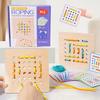 Montessori Wooden Threading Activity PuzzlesEarly Educational Fine Motor Skill Travel ToyBirthday Gifts for Boys and Girls