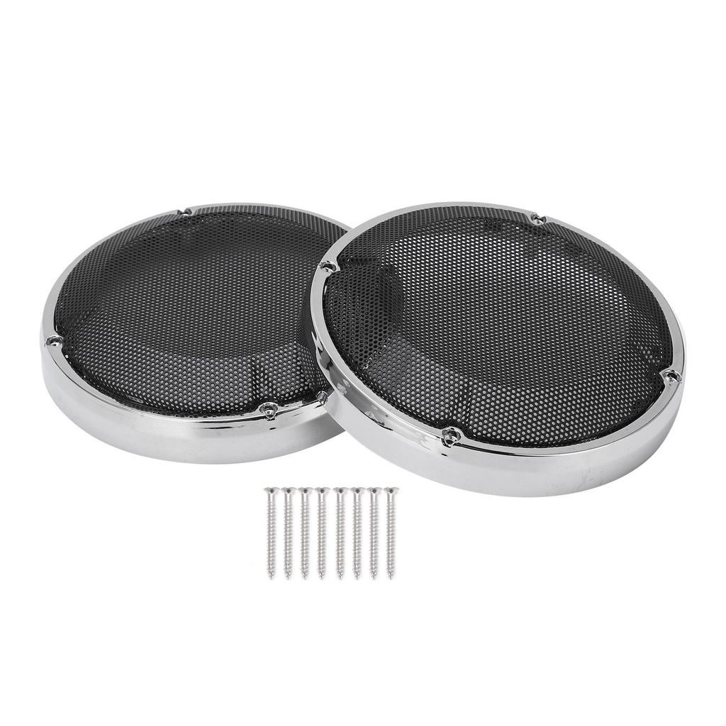 Motorcycle Speaker Mesh Cover Grille Saddlebag Lid Motors Accessory Replacement for Glide 1983‑2020
