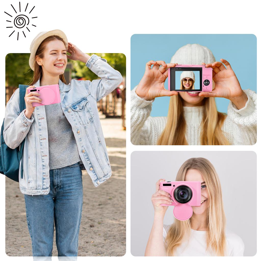 for Canon PowerShot SX740 HS/SX730 HS Rubber Camera Bag Skin With Len Protector Camera Case Cover Anti-Scratch Slim Fit