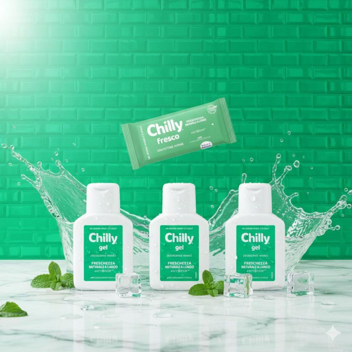 Fresh Clean Starter Set - Chili Fresh Feminine Wash Gel Type 50ml 3pcs + Fresco Feminine Wash Tissue 65g 1pcs