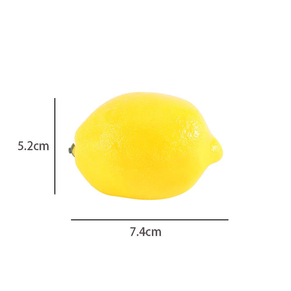 6/10PCS Party Kitchen Lifelike Home Fake Fruit Artificial Lemon Decoration Simulation