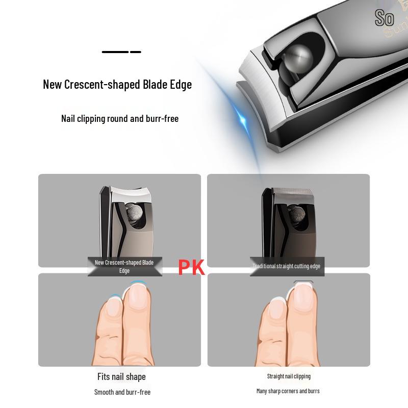 Zinc Alloy Nail Clippers - High-Grade German Craftsmanship, Portable Manicure Tool, Single Pack.