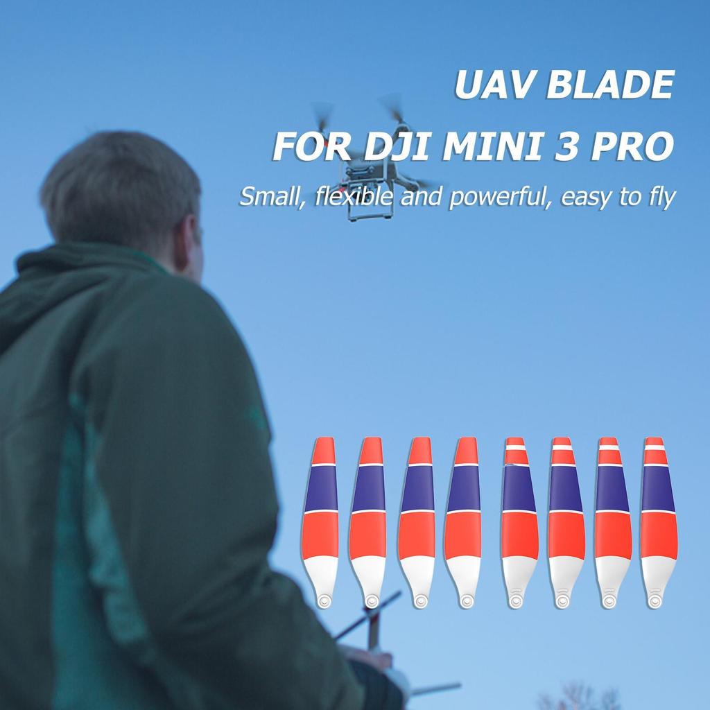 For DJI Mini 3 Pro 4 Pairs Replacement Low-Noise Quick-Release Propellers Blades
