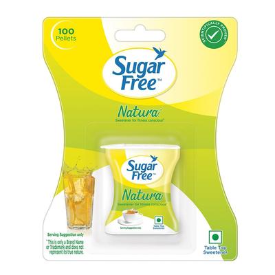 Sugar Free Natura 100 Pelety 85 mg Každá Nízkokalorické Sladidlo na bázi sukralózy Ideální pro zdravě smýšlející a fitness životní styl