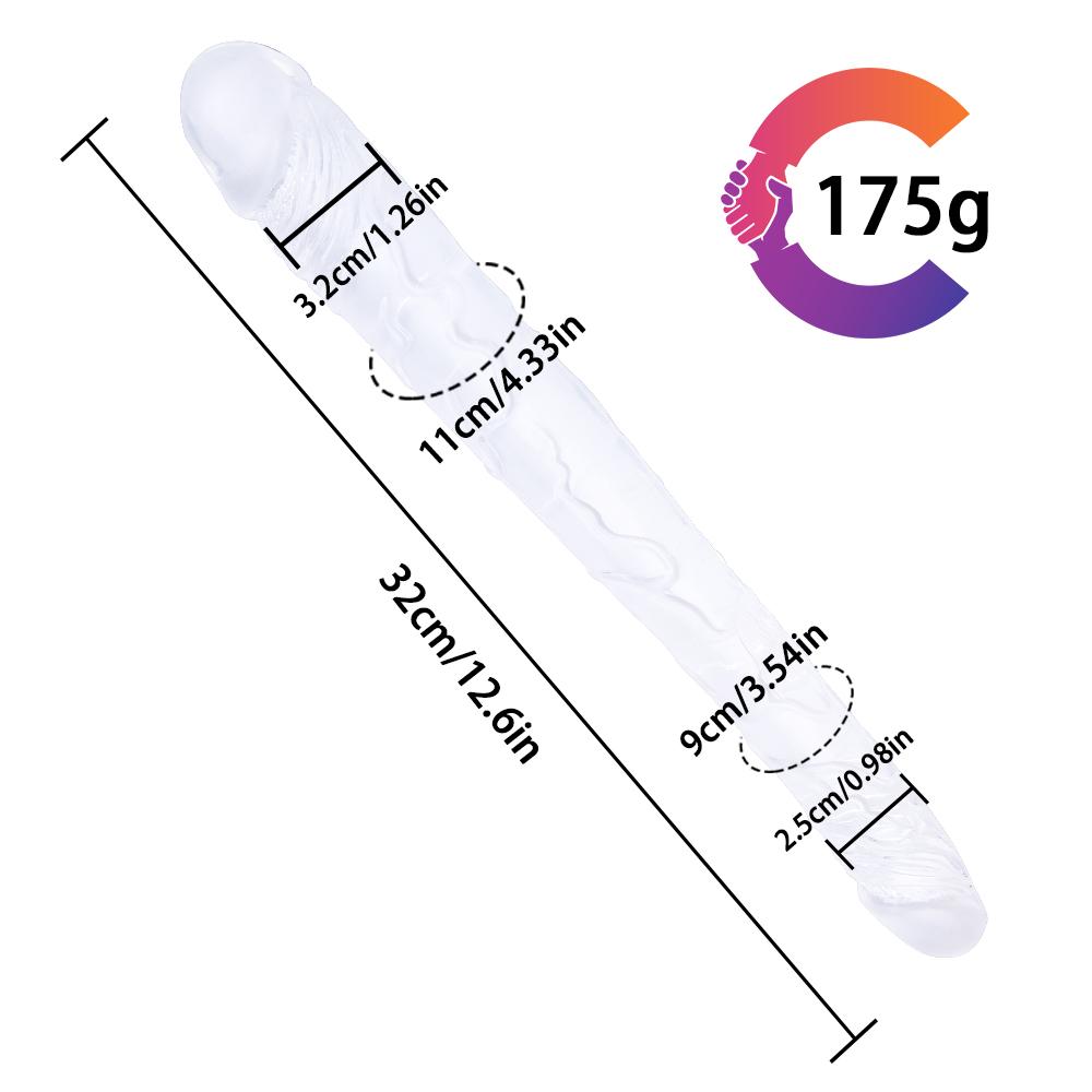Double-Ended Adult Toy for Adults, TPE Personal Accessory, Non-Electric Battery-Free Design, 1 Pc, Four Sizes Available