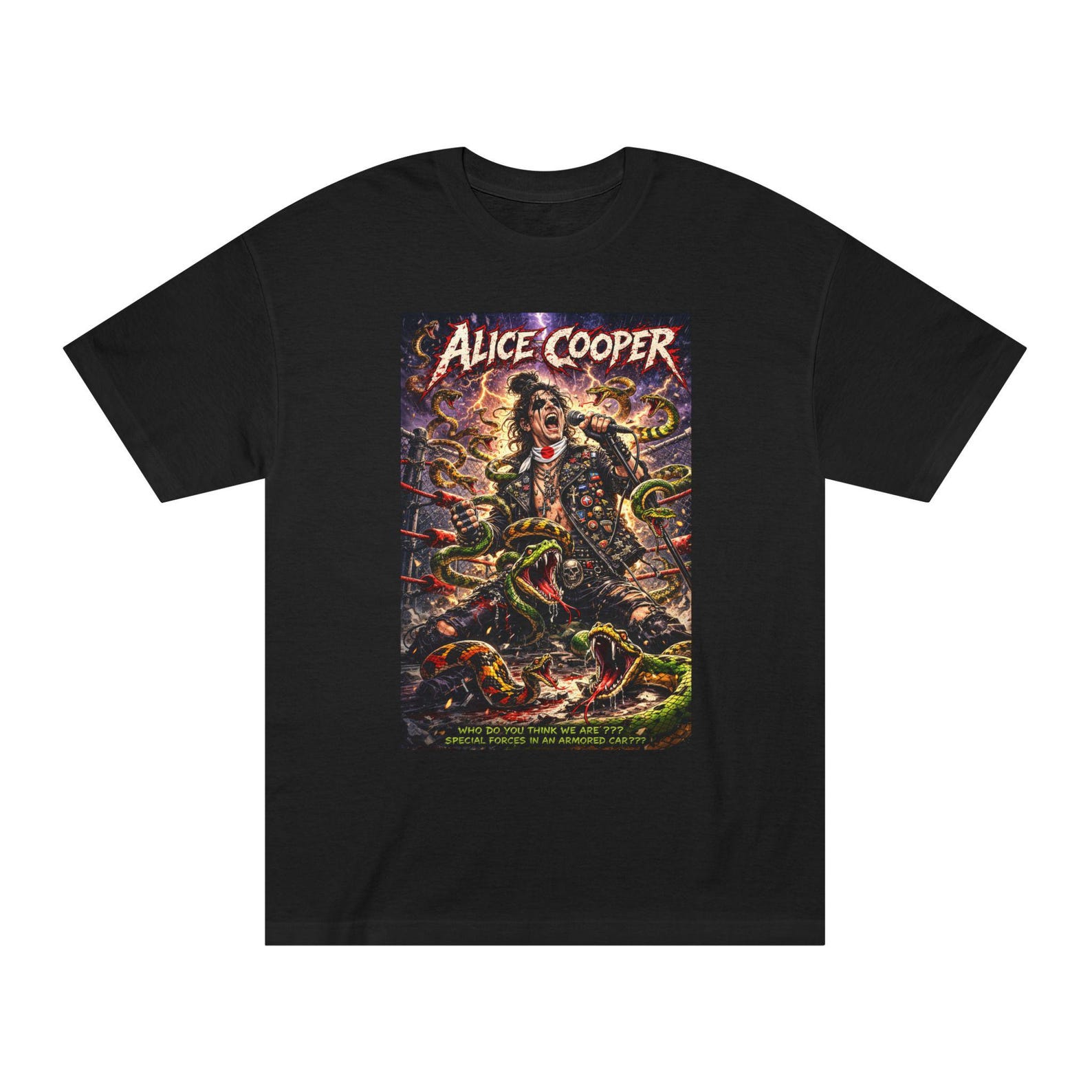 Alice Cooper Special Forces Comic Tee | Rock Band Vintage ConcerT-Shirt 3XL