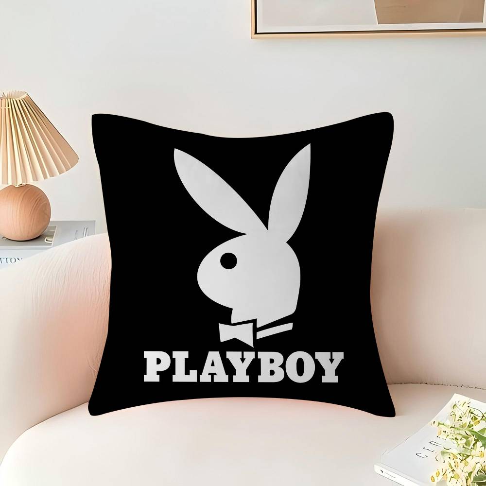 

P-Playboy ЛОГОТИП Подушка Подарунки Меблі для дому та офісу Спальня Диван Автомобільна Подушка Чохол 45x45см 16x16Inch