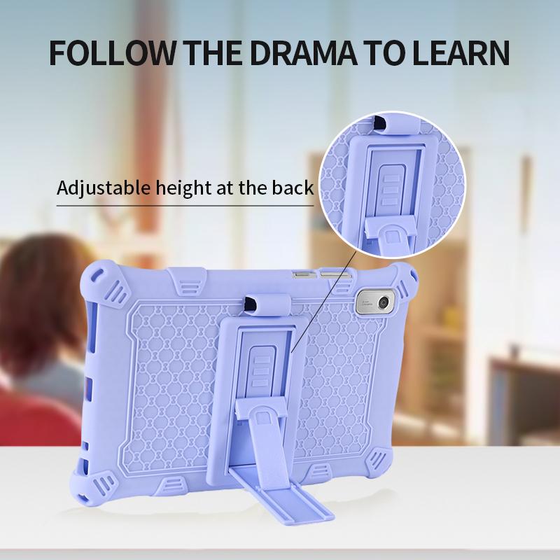 For Tab M9 TB-310FU Soft Bubble Case Kids Shockproof Kickstand Tablet Cover Funda Capa Coque With Shoulder Straps