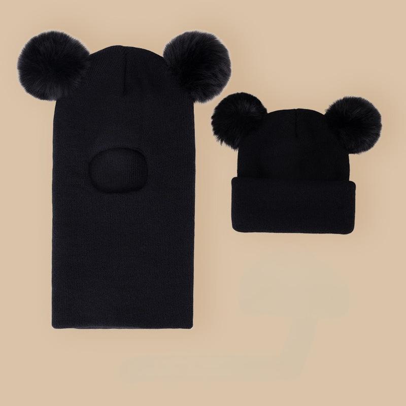 

Супер теплая детская шапка-манишка на шею с флисовой подкладкой и ушками, зимняя вязаная шапка-пуловер для малышей 2-7 лет