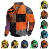 Men's Casual Halloween Long Sleeve Button Front Shirt for Costume and Everyday Wear