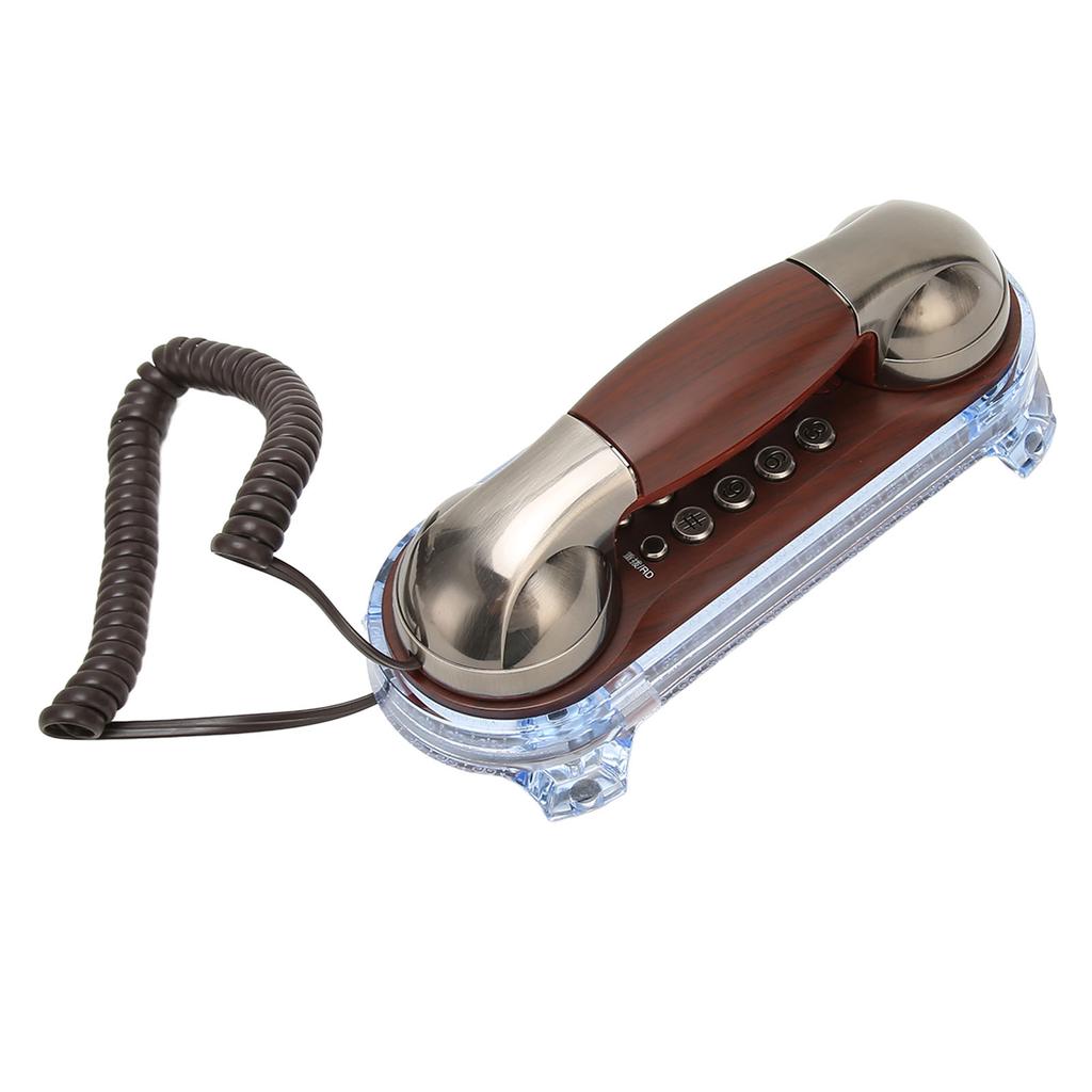 Retro Landline Phone Corded Home Phone Wall Mount Flash Phone for Home School Office Factory Hotel Cobalt Nickel