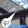 Gutter Mount for Solar Panel Adjustable Stainless Steel Mount Bracket Fou Eufy SoloCam Reolink Aosu Metal Gutter Mount Bracket