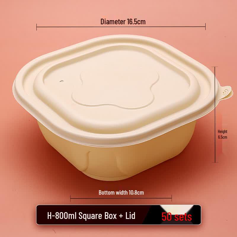 Eco-Friendly Corn Starch Disposable Food Containers