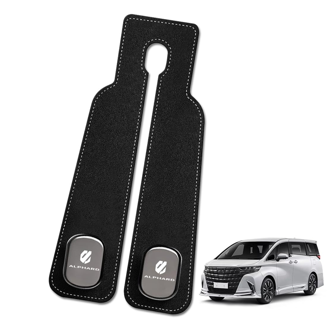 

LUTU Car Seat Hooks for the New Alphard 30 and 20 Exclusive Logo Hidden Metal Double Front and Rear Interior Headrest Car Hooks (40 Series, Series,