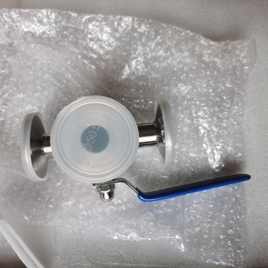 3/4" 19mm 304 Edelstahl Sanitär 3-Wege L-Port Kugelhahn 1.5" Tri-Clamp Ferrule Typ Für Heimbrauerei Molkereiprodukt