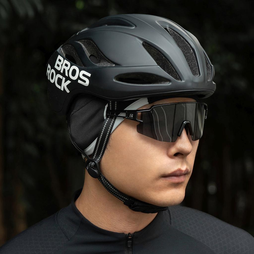 Windproof winter cycling cap, size 54-61 cm - black