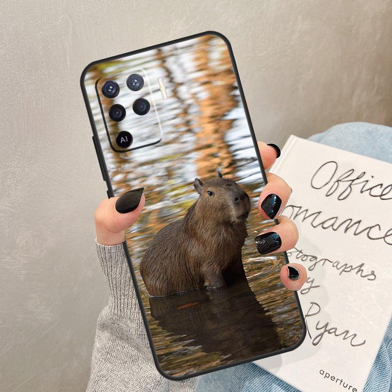 Animal Funny Capybara Case For Oppo A5 Pro A15 A17 A57 A77 A94 A74 A54 A16 A76 A96 A40 A60 A80 A18 A38 A58 A78 A98
