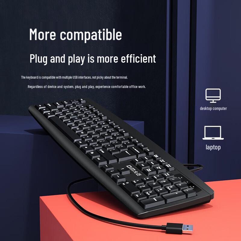 DMDM K10 Wired Office Keyboard (2-Pack)
