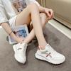 Fashion Sports Shoes Women's Soft-soled Women's Shoes 2025 Spring New Soft Leather Versatile White Shoes Lightweight Casual Running Shoes