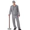 Prisoner Couple Costume Anime Role-Play Striped Pajamas Suit Black White Matching Outfit for Men Women (Halloween Party Cosplay)