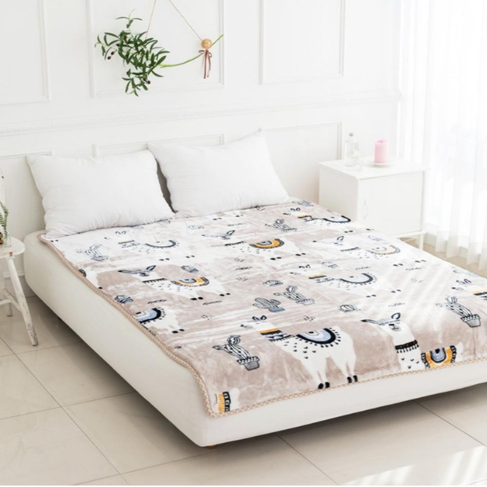 

Премиальный норковый плед (Супер Односпальный Размер 150*200см) светло-коричневого