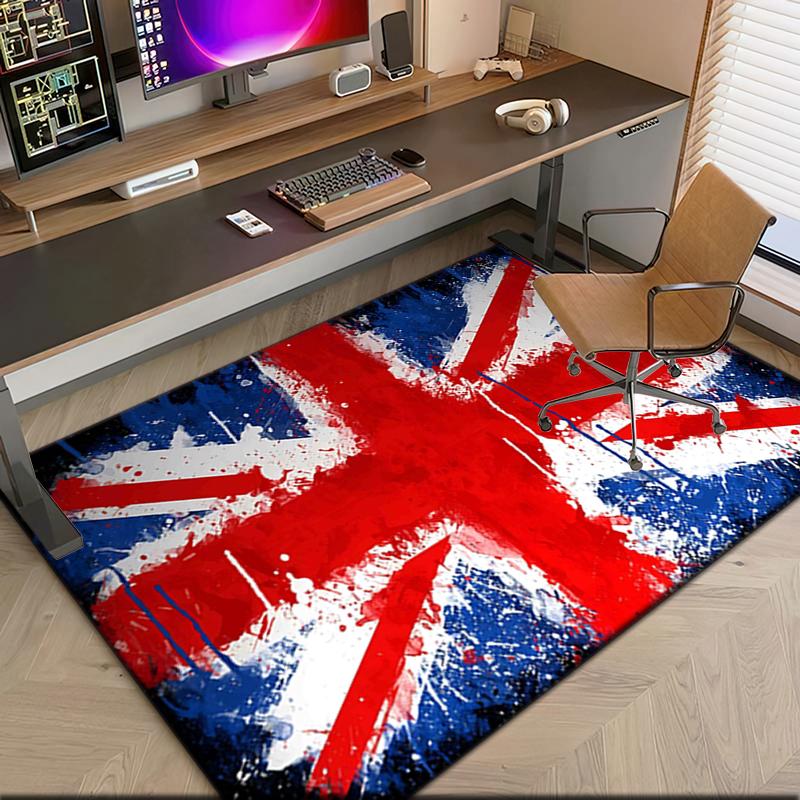 1pc British flag Carpet Rug for Living Room Bedroom Home Sofa Decoration,Kids play Non-slip Floor Mat
