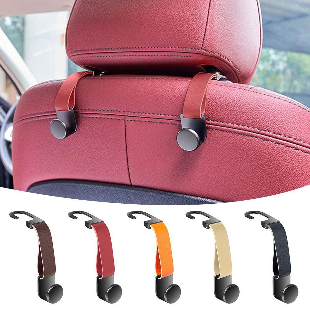 PU Leather Seat Back Hanger Hook Wear-Resistant Hanging Storage Hook Car Interior Accessories